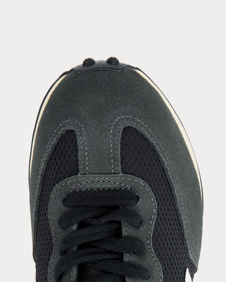 Veja Rio Branco Suede-Panelled Black Low Top Sneakers - 4