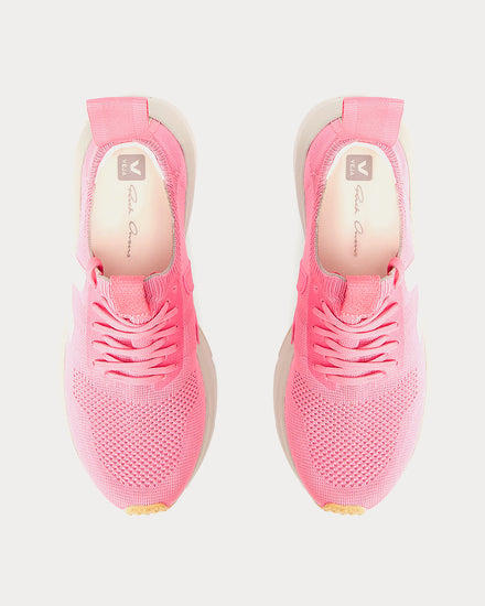 Veja x Rick Owens Runner Style 2 V-Knit Pink Low Top Sneakers - 2
