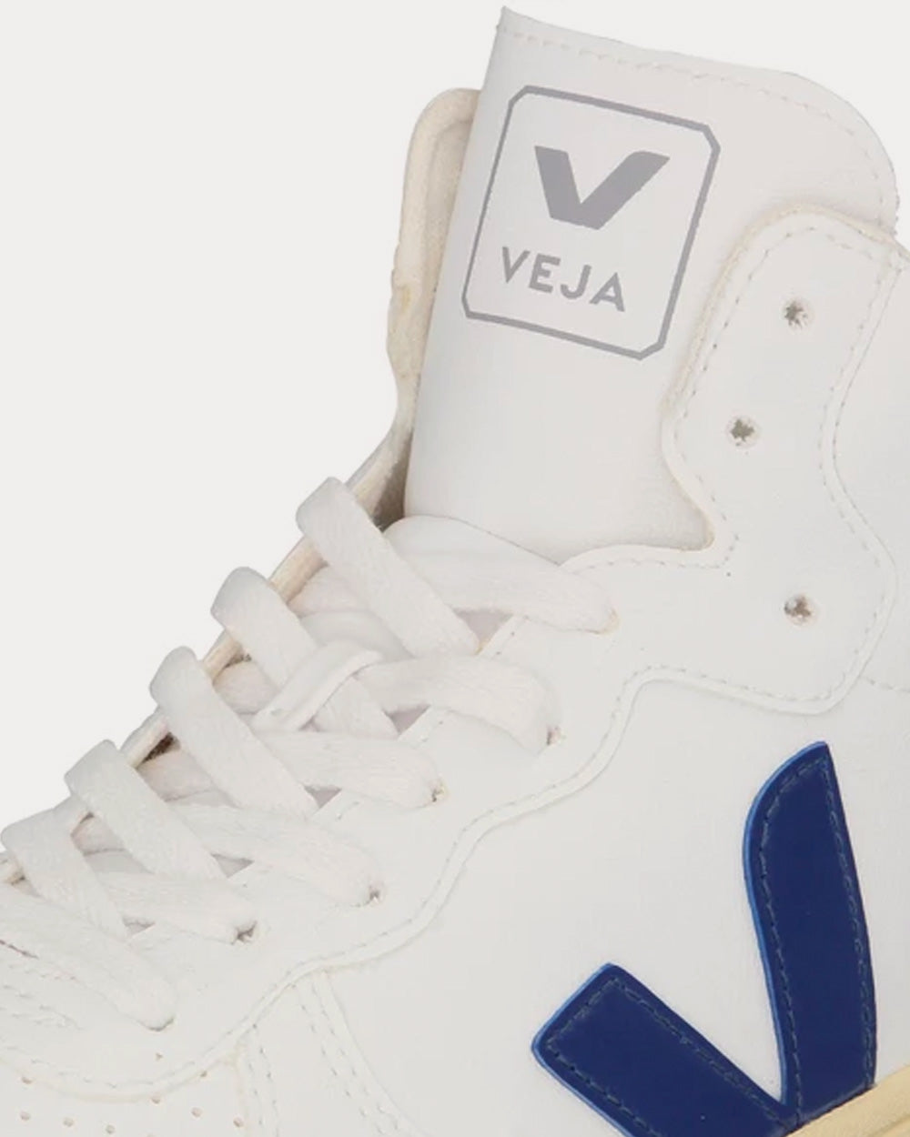 Veja - V-15 CWL White / Cobalt / Butter Sole High Top Sneakers