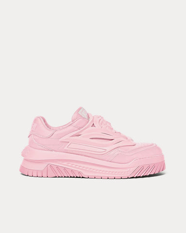Versace Odissea Leather Light Pink Low Top Sneakers