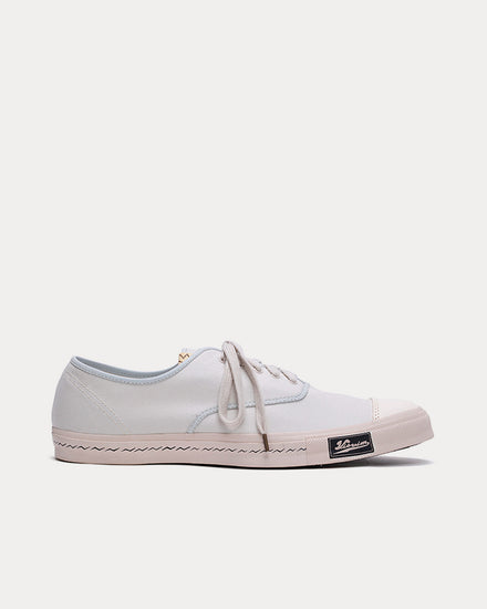 Visvim Logan Deck Lo Canvas Ivory Low Top Sneakers - 1
