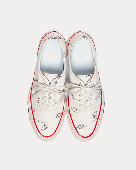 Visvim Logan Deck Low Roadster Ivory Low Top Sneakers - 2