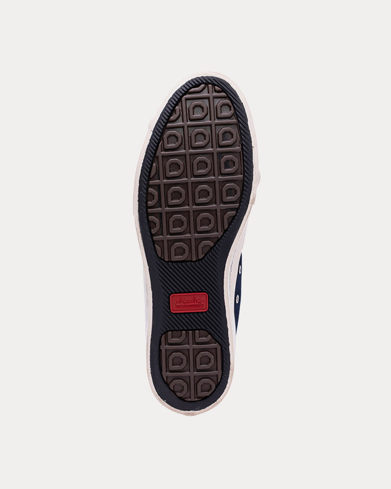 Visvim Men's Skagway Hi Patten Navy High Top Sneakers