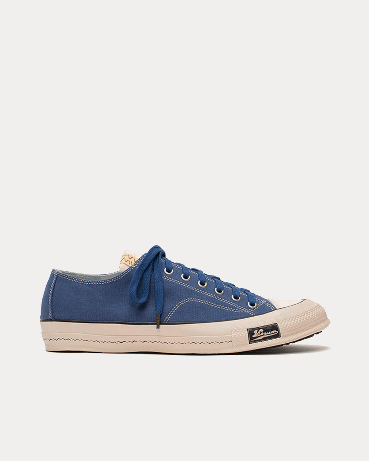 Visvim Men's Skagway Lo Canvas Navy Low Top Sneakers