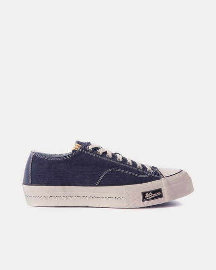 Visvim Skagway Lo G.Cords Navy Low Top Sneakers - 1