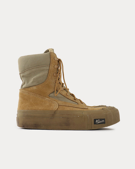 Visvim Tesota '91 Folk Beige High Top Sneakers - 1