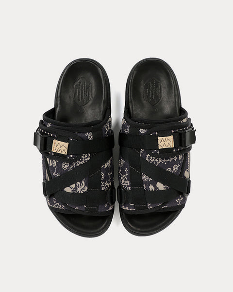 Christo Black Bandana Sandals