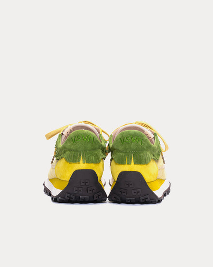 Visvim Walpi Runner Yellow Low Top Sneakers - 3