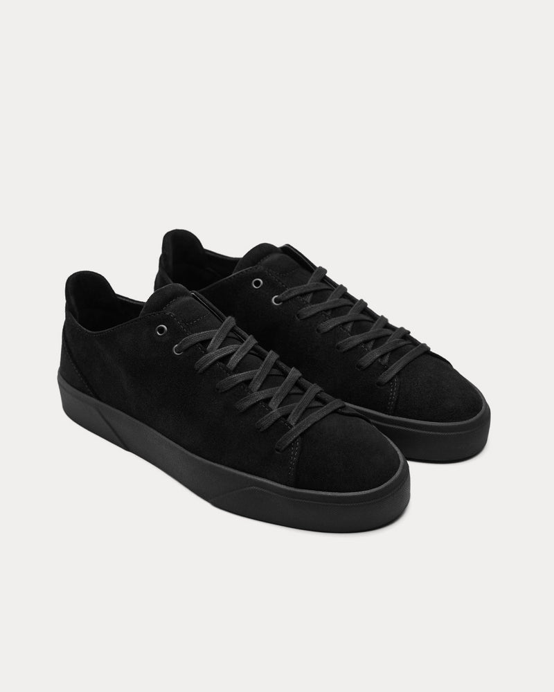 Vor 1A Samtschwarz Black Low Top Sneakers - 3