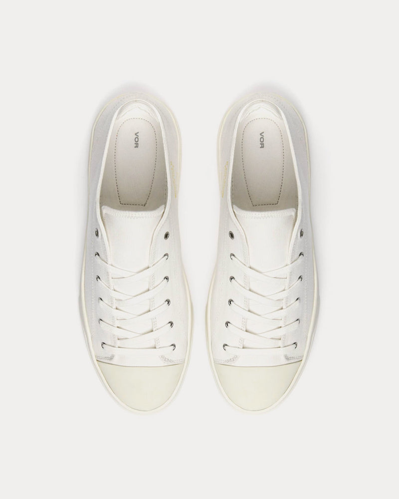 Vor 1E Leinweiss White Low Top Sneakers - 2