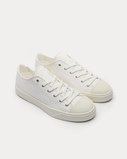 Vor 1E Leinweiss White Low Top Sneakers - 3