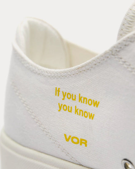 Vor 1E Leinweiss White Low Top Sneakers - 4