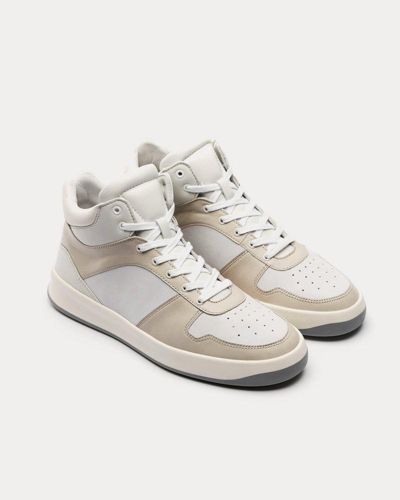 Vor 5B Taupeweiss Off-White High Top Sneakers - 3