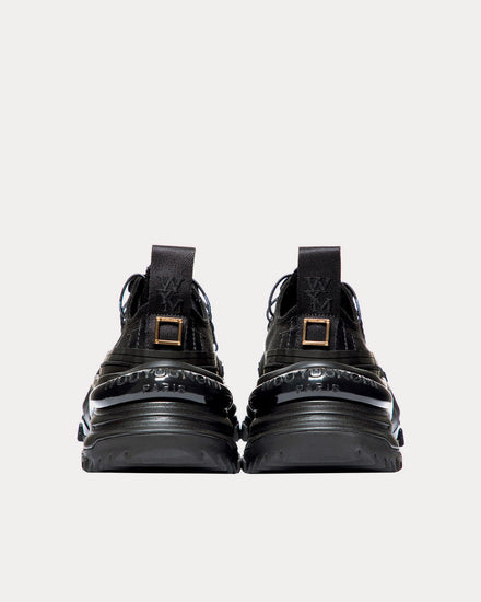Wooyoungmi Double Lace Black Low Top Sneakers - 3