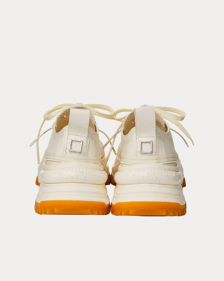 Wooyoungmi Double Lace Canvas Ivory Low Top Sneakers - 3