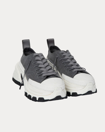 Wooyoungmi Double Lace Grey Low Top Sneakers - 2