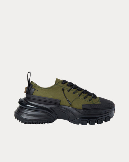Wooyoungmi Double Lace Khaki Low Top Sneakers - 1