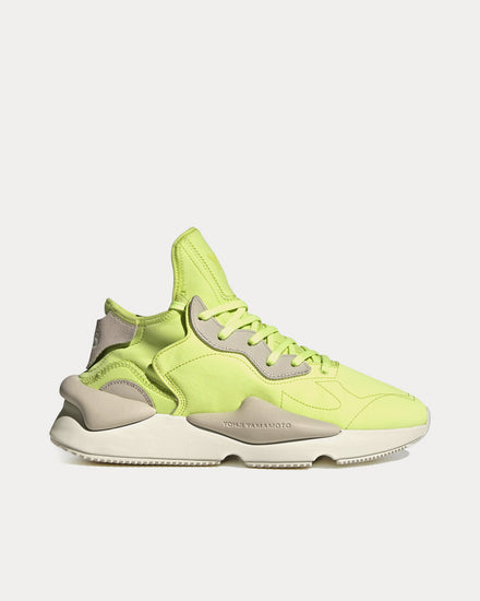 Y-3 Kaiwa Semi Frozen Yellow / Off White / Bliss Low Top Sneakers - 1