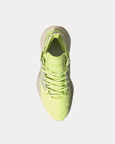 Y-3 Kaiwa Semi Frozen Yellow / Off White / Bliss Low Top Sneakers - 2