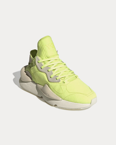 Y-3 Kaiwa Semi Frozen Yellow / Off White / Bliss Low Top Sneakers - 3