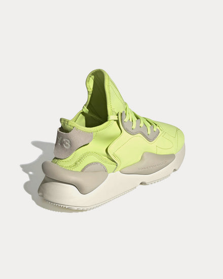 Y-3 Kaiwa Semi Frozen Yellow / Off White / Bliss Low Top Sneakers - 4