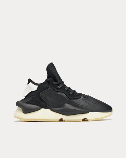 Y-3 Kaiwa Black / Black / Cream White Low Top Sneakers - 1