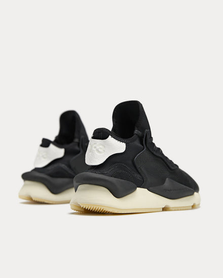 Y-3 Kaiwa Black / Black / Cream White Low Top Sneakers - 3