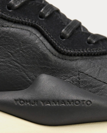 Y-3 Kaiwa Black / Black / Cream White Low Top Sneakers - 5