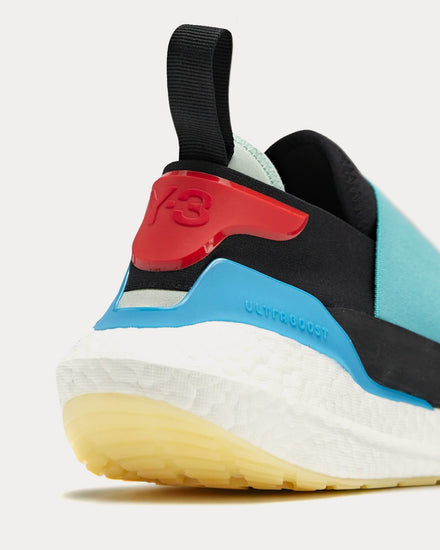 Y-3 Qisan Cozy Black / Blush Green / Red Low Top Sneakers - 2