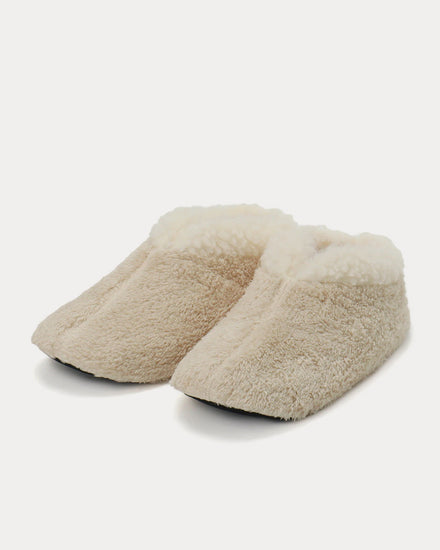 Yohji Yamamoto Y's For Living Boa Beige Slip Ons - 3