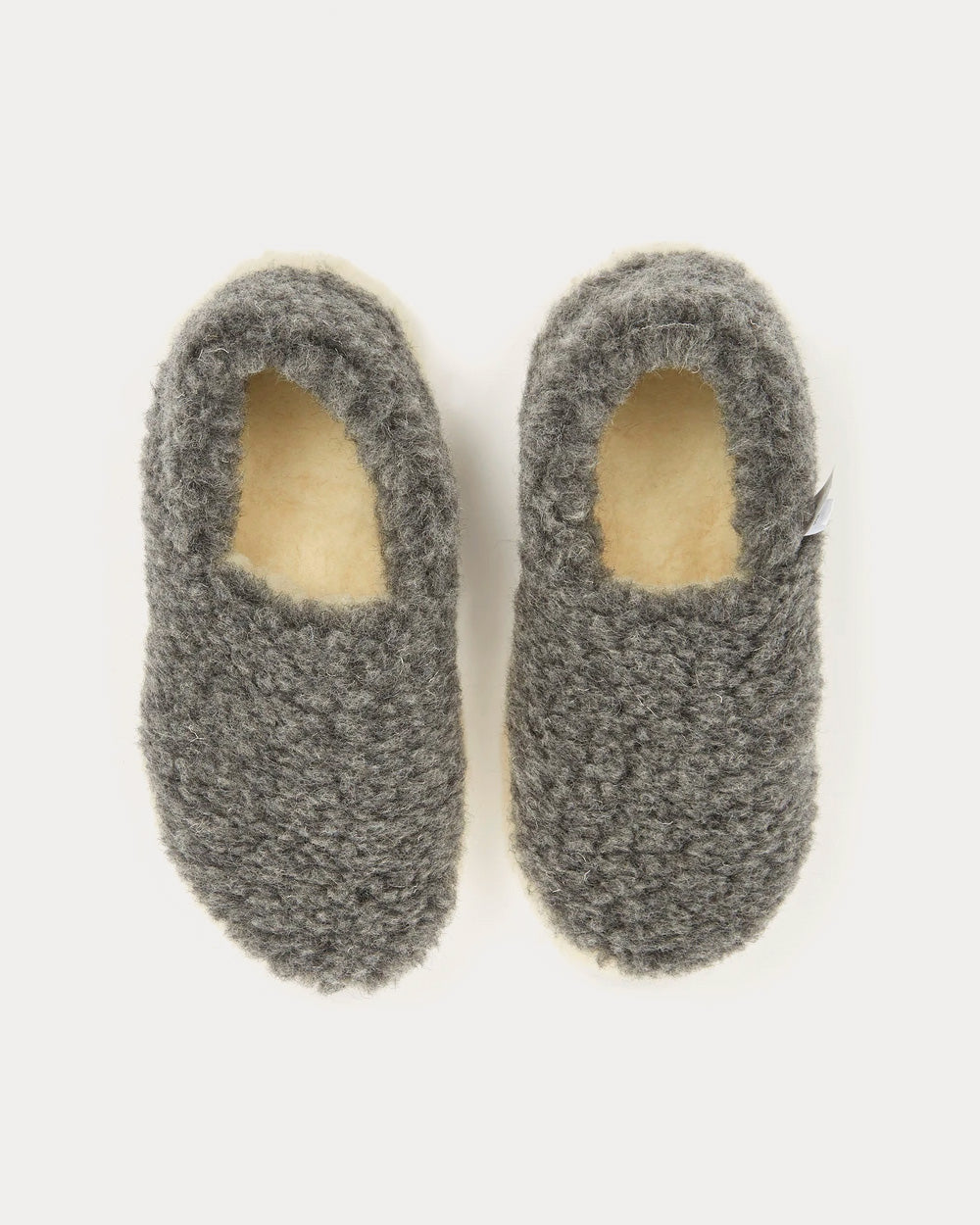 Yoko Wool - Siberian Wool Graphite Slip Ons