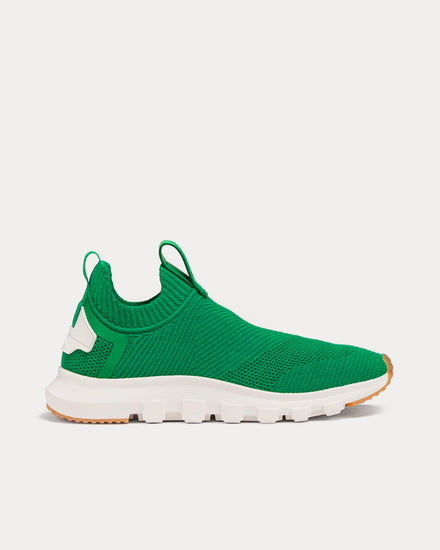 Zegna Sock 2.0 Techmerino Bright Green Slip On Sneakers - 1