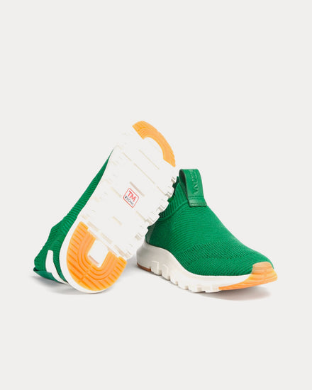 Zegna Sock 2.0 Techmerino Bright Green Slip On Sneakers - 4