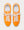 ZSPRT Toile Coton Orange Clair Low Top Sneakers
