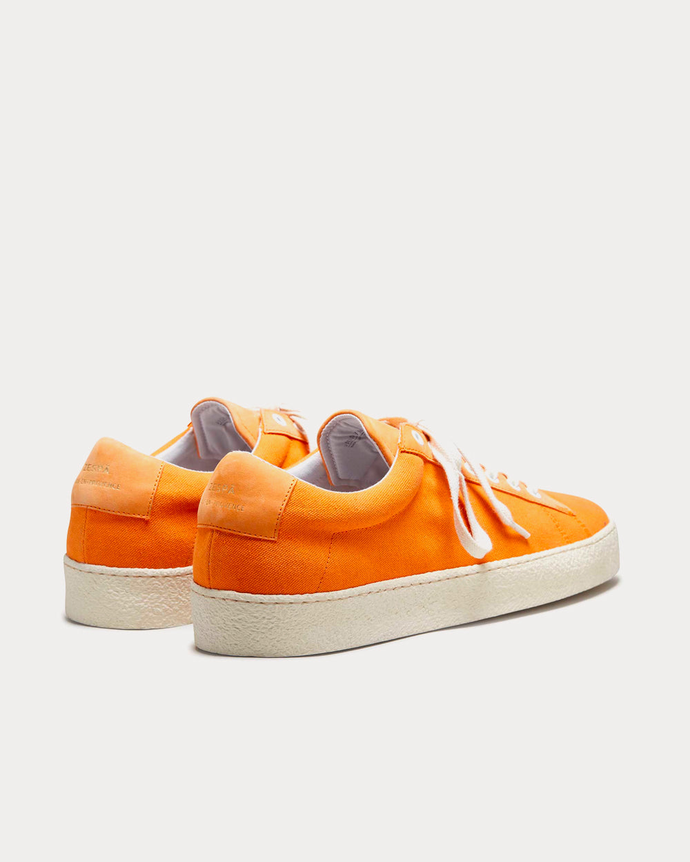 Zespa - ZSPRT Toile Coton Orange Clair Low Top Sneakers