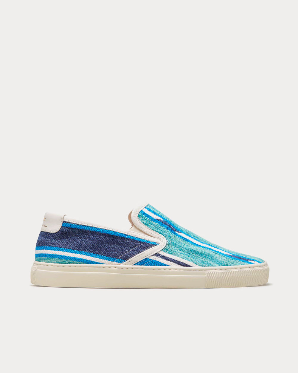 Zespa - Textile Fantaisie Kilim Bleu Slip On Sneakers
